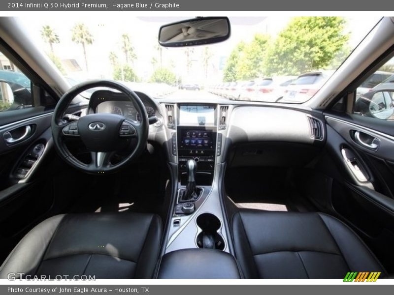 Hagane Blue / Graphite 2014 Infiniti Q 50 Hybrid Premium