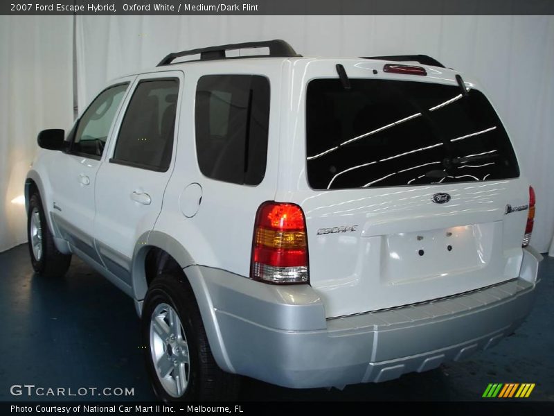 Oxford White / Medium/Dark Flint 2007 Ford Escape Hybrid