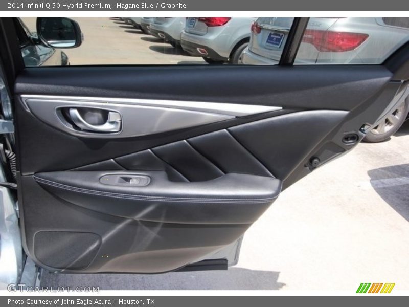 Hagane Blue / Graphite 2014 Infiniti Q 50 Hybrid Premium