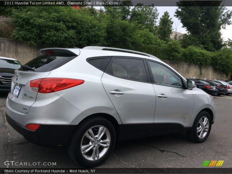 Diamond Silver / Black/Saddle 2011 Hyundai Tucson Limited AWD