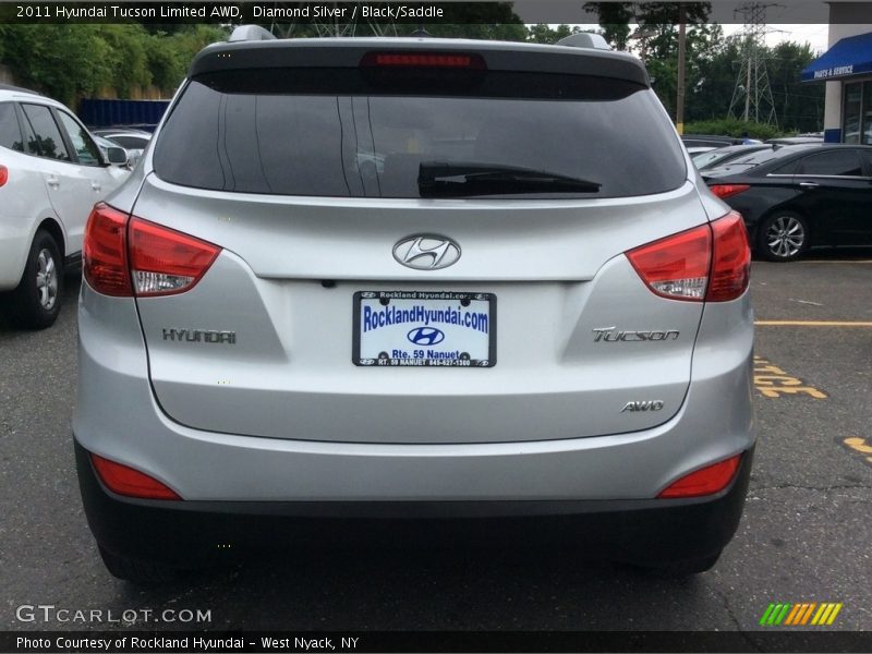Diamond Silver / Black/Saddle 2011 Hyundai Tucson Limited AWD
