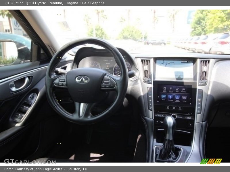 Hagane Blue / Graphite 2014 Infiniti Q 50 Hybrid Premium