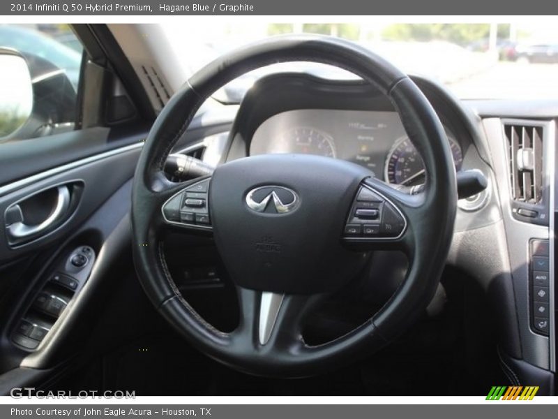 Hagane Blue / Graphite 2014 Infiniti Q 50 Hybrid Premium