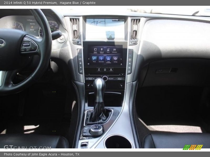 Hagane Blue / Graphite 2014 Infiniti Q 50 Hybrid Premium