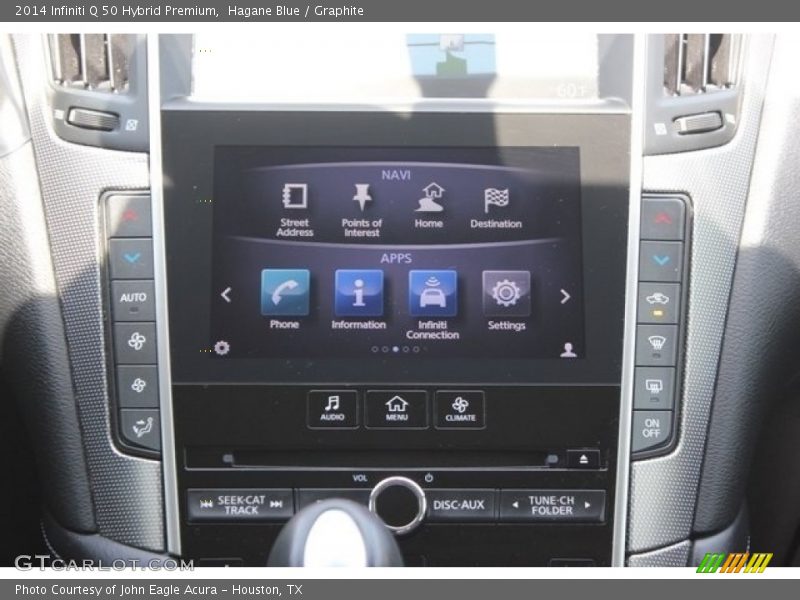 Hagane Blue / Graphite 2014 Infiniti Q 50 Hybrid Premium