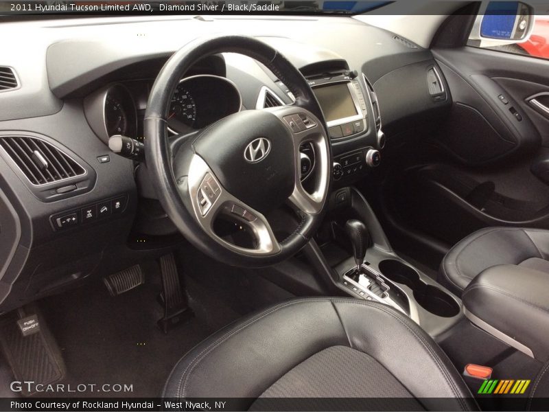 Diamond Silver / Black/Saddle 2011 Hyundai Tucson Limited AWD