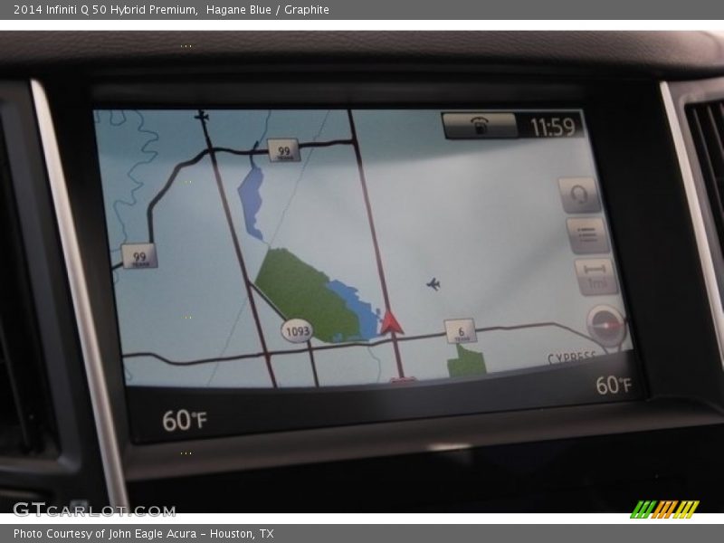 Hagane Blue / Graphite 2014 Infiniti Q 50 Hybrid Premium