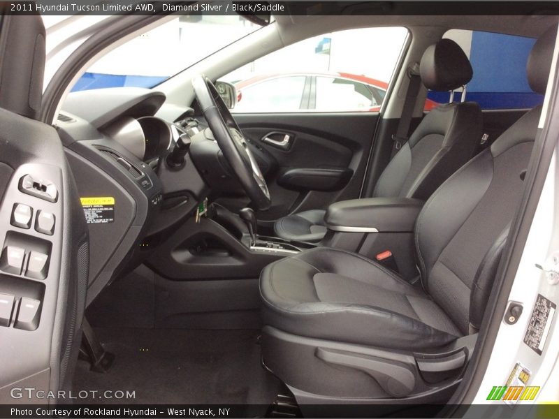 Diamond Silver / Black/Saddle 2011 Hyundai Tucson Limited AWD
