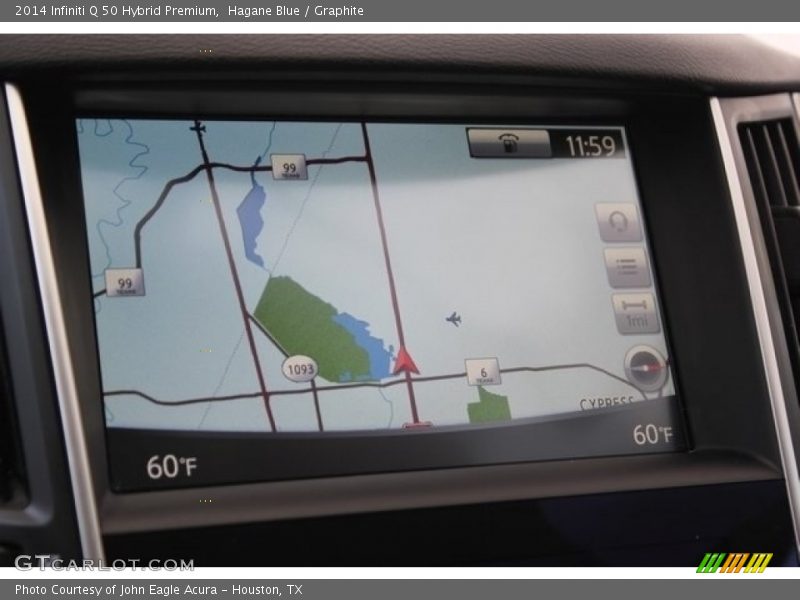Hagane Blue / Graphite 2014 Infiniti Q 50 Hybrid Premium