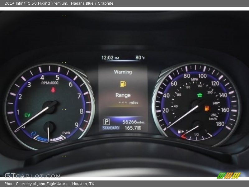 Hagane Blue / Graphite 2014 Infiniti Q 50 Hybrid Premium