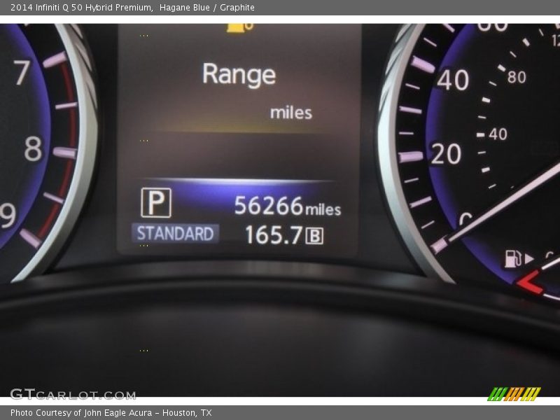 Hagane Blue / Graphite 2014 Infiniti Q 50 Hybrid Premium
