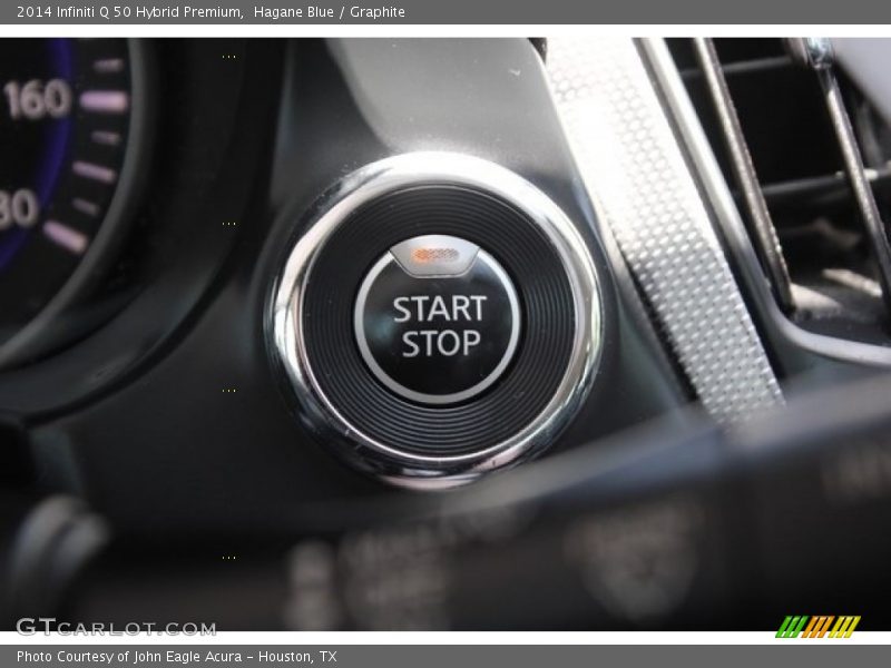 Hagane Blue / Graphite 2014 Infiniti Q 50 Hybrid Premium
