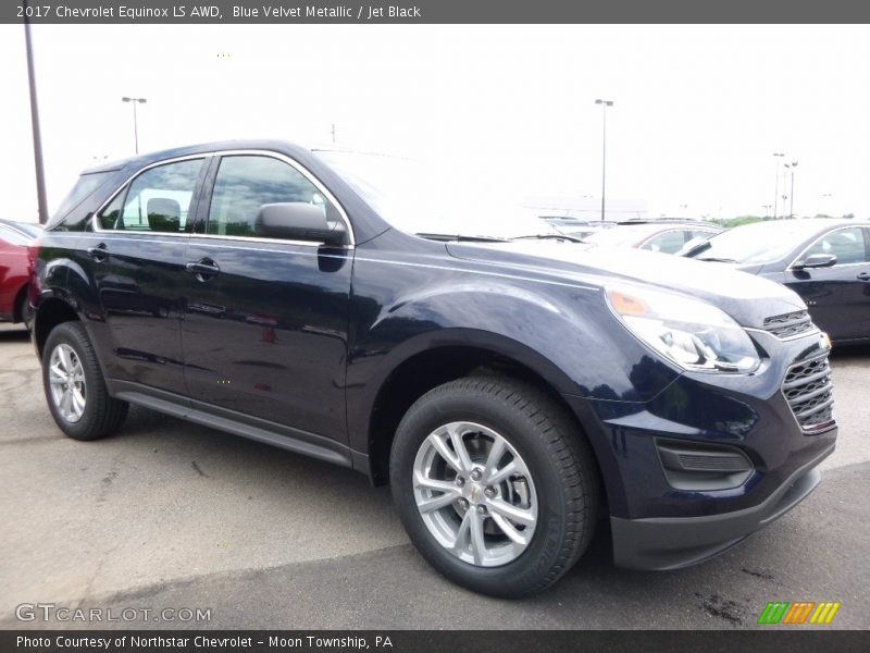Blue Velvet Metallic / Jet Black 2017 Chevrolet Equinox LS AWD