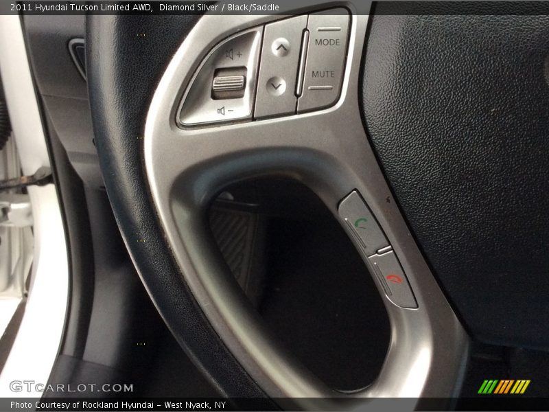 Diamond Silver / Black/Saddle 2011 Hyundai Tucson Limited AWD