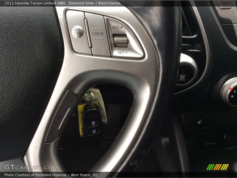 Diamond Silver / Black/Saddle 2011 Hyundai Tucson Limited AWD