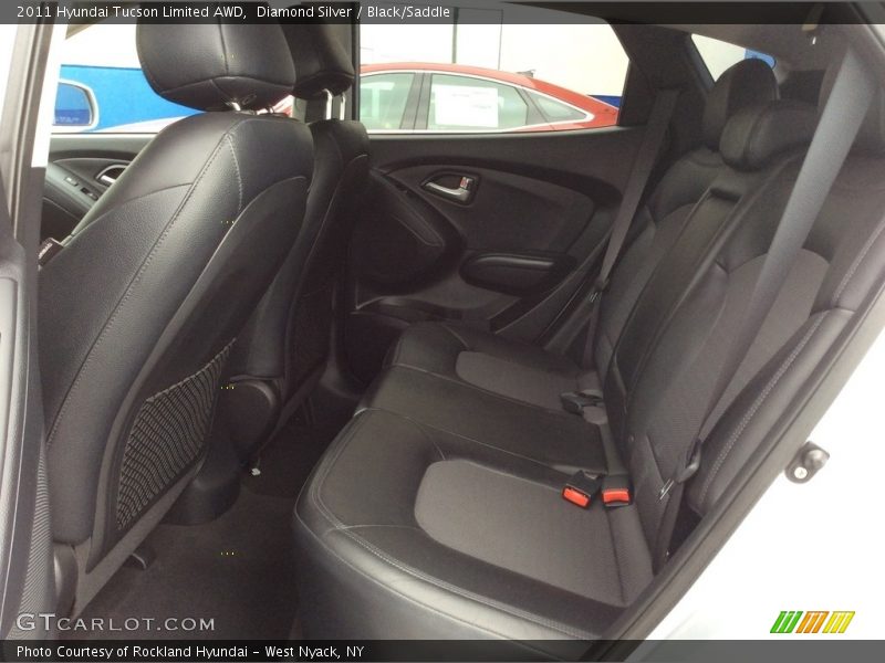 Diamond Silver / Black/Saddle 2011 Hyundai Tucson Limited AWD
