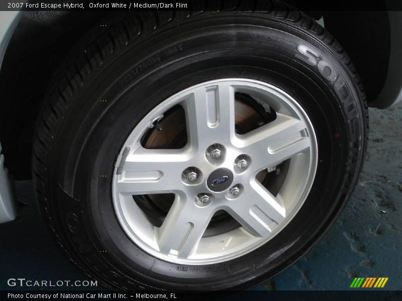 Oxford White / Medium/Dark Flint 2007 Ford Escape Hybrid