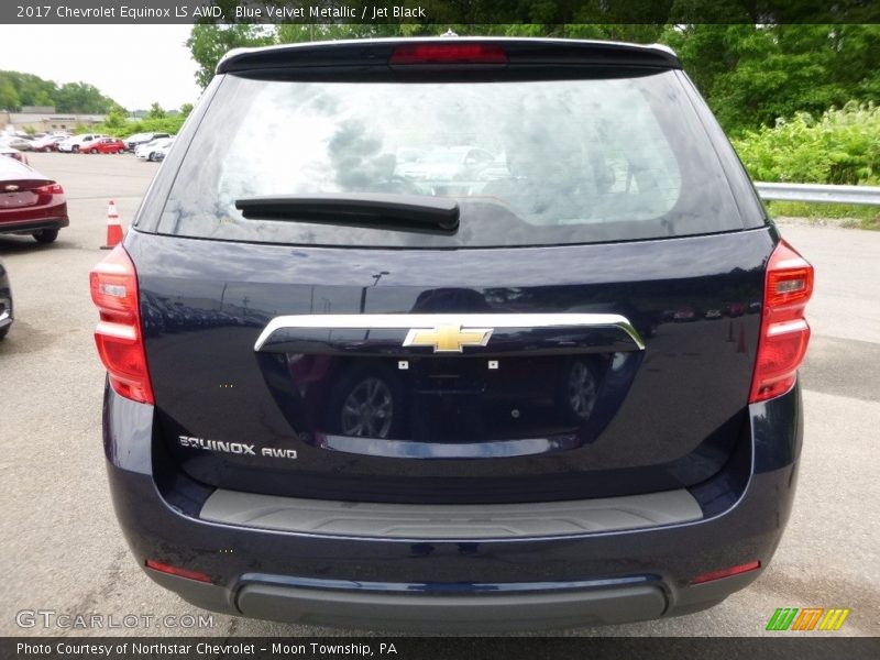 Blue Velvet Metallic / Jet Black 2017 Chevrolet Equinox LS AWD