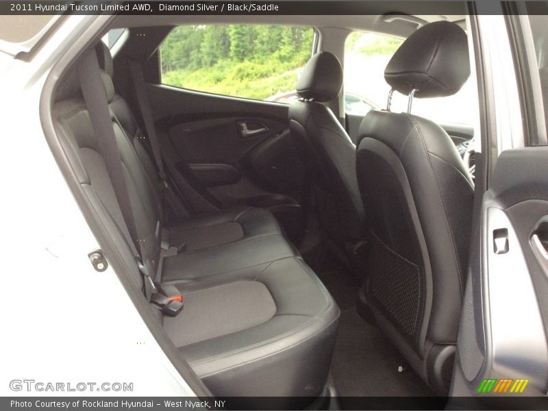 Diamond Silver / Black/Saddle 2011 Hyundai Tucson Limited AWD