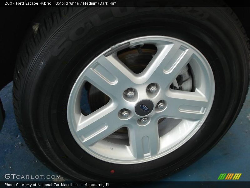 Oxford White / Medium/Dark Flint 2007 Ford Escape Hybrid