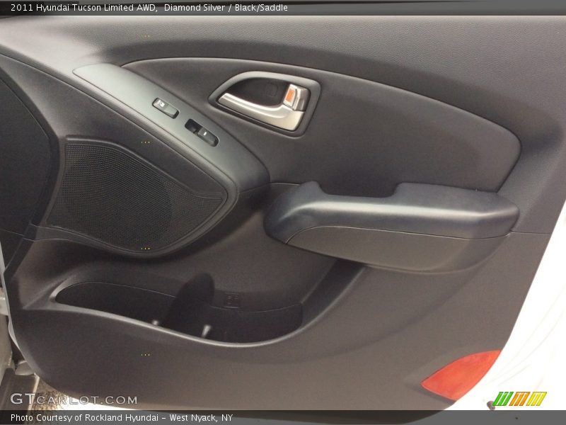 Diamond Silver / Black/Saddle 2011 Hyundai Tucson Limited AWD