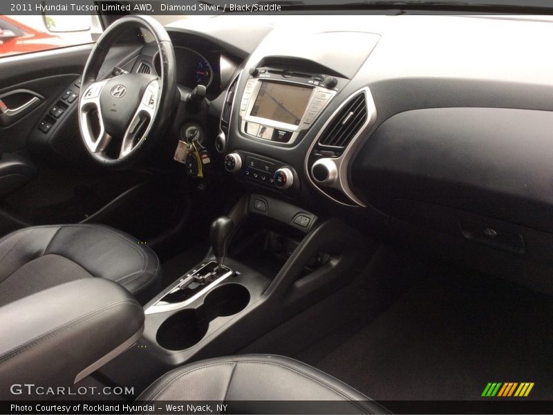 Diamond Silver / Black/Saddle 2011 Hyundai Tucson Limited AWD