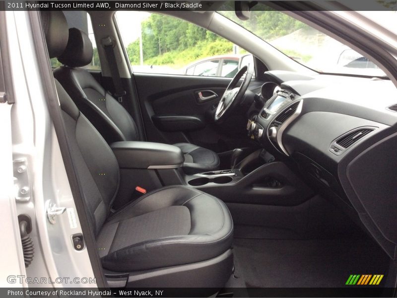 Diamond Silver / Black/Saddle 2011 Hyundai Tucson Limited AWD