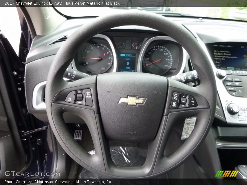 Blue Velvet Metallic / Jet Black 2017 Chevrolet Equinox LS AWD