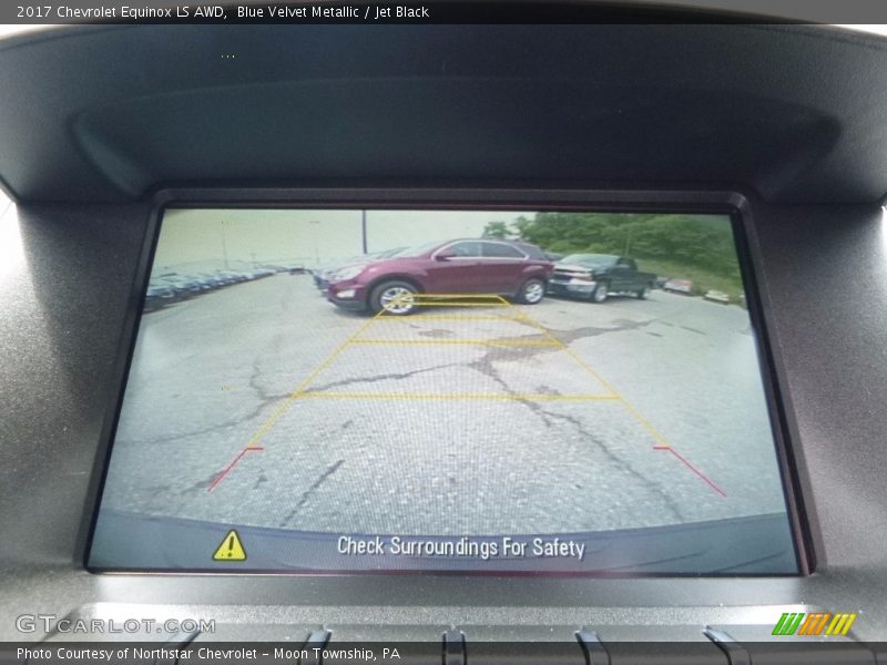 Blue Velvet Metallic / Jet Black 2017 Chevrolet Equinox LS AWD