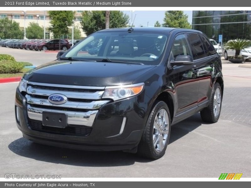 Tuxedo Black Metallic / Medium Light Stone 2013 Ford Edge Limited