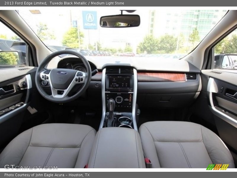Tuxedo Black Metallic / Medium Light Stone 2013 Ford Edge Limited