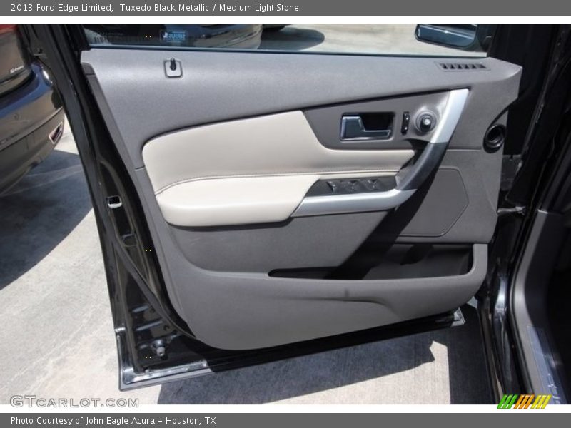 Tuxedo Black Metallic / Medium Light Stone 2013 Ford Edge Limited