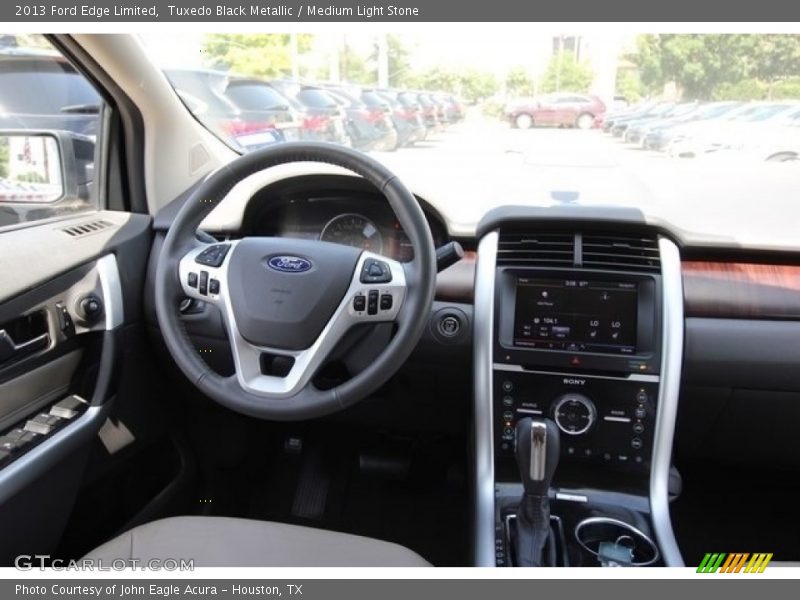 Tuxedo Black Metallic / Medium Light Stone 2013 Ford Edge Limited