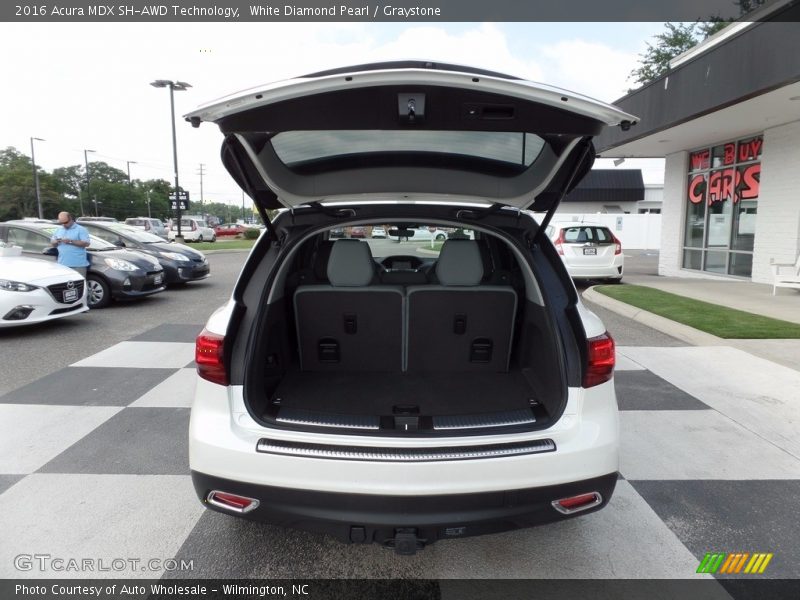 White Diamond Pearl / Graystone 2016 Acura MDX SH-AWD Technology