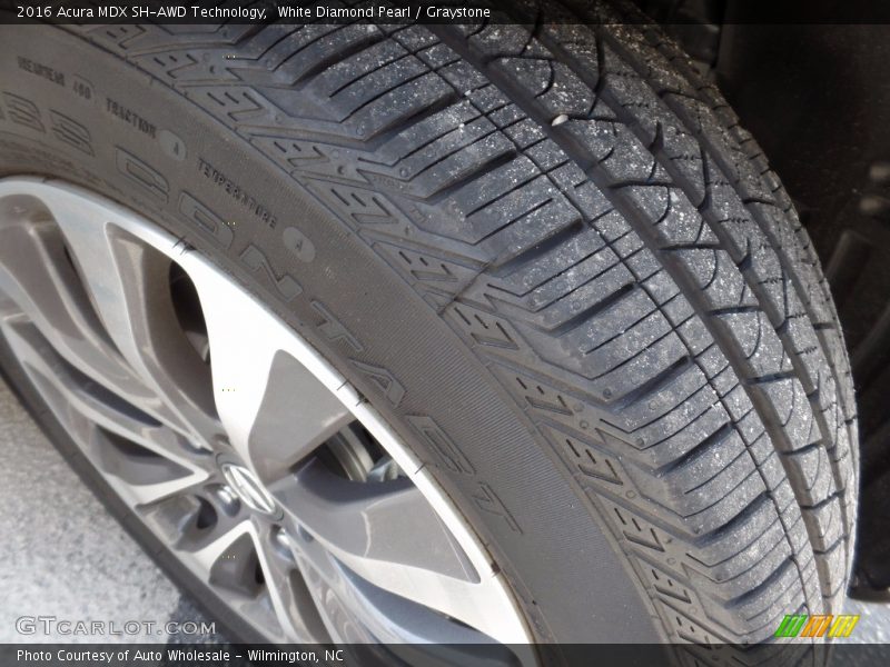 White Diamond Pearl / Graystone 2016 Acura MDX SH-AWD Technology