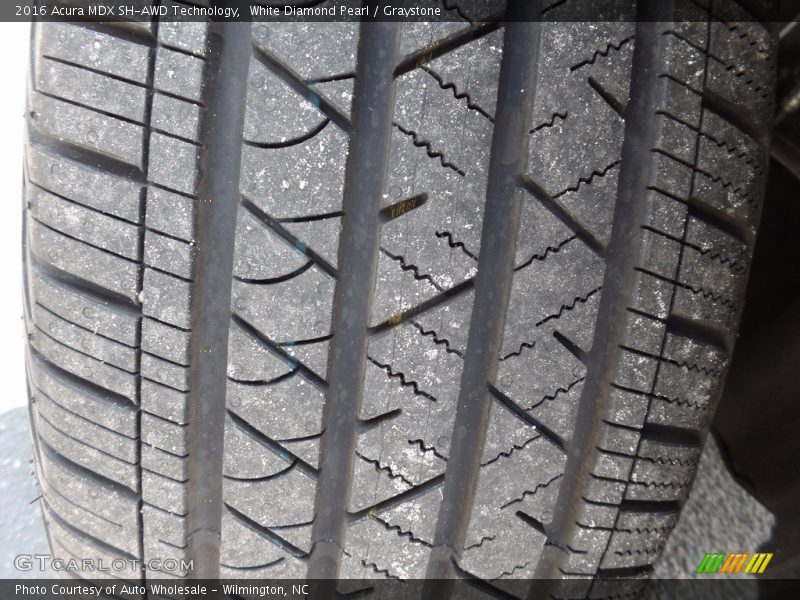 White Diamond Pearl / Graystone 2016 Acura MDX SH-AWD Technology
