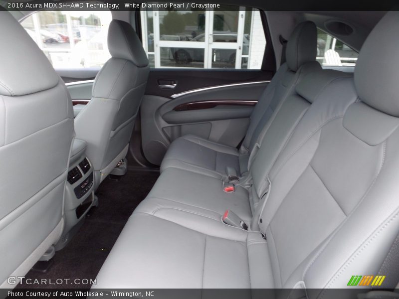 White Diamond Pearl / Graystone 2016 Acura MDX SH-AWD Technology