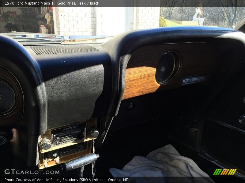 Gold Priza Teek / Black 1970 Ford Mustang Mach 1