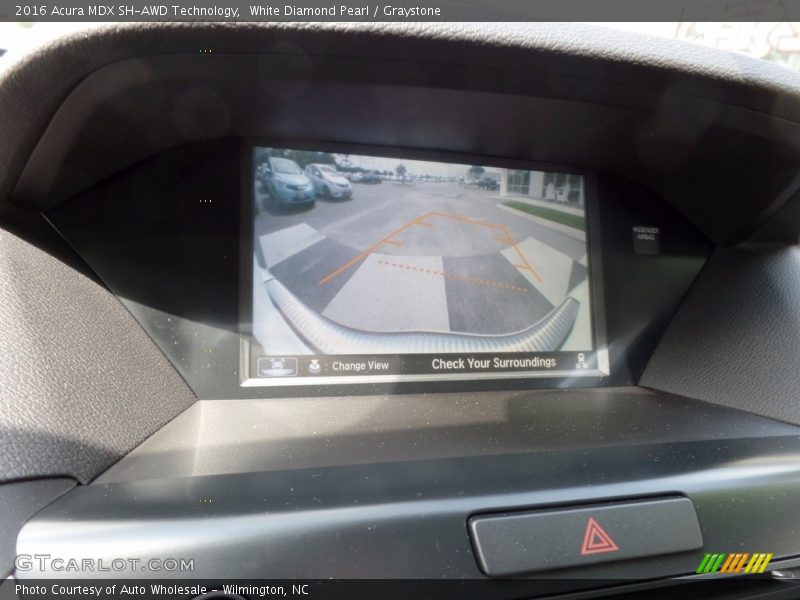 White Diamond Pearl / Graystone 2016 Acura MDX SH-AWD Technology