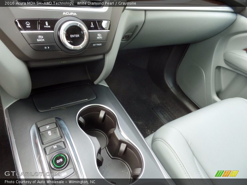 White Diamond Pearl / Graystone 2016 Acura MDX SH-AWD Technology