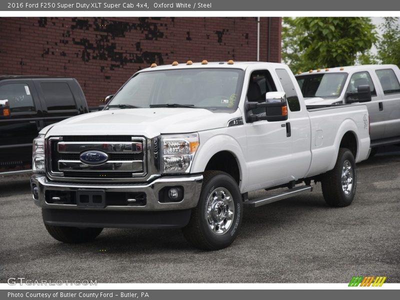 Oxford White / Steel 2016 Ford F250 Super Duty XLT Super Cab 4x4