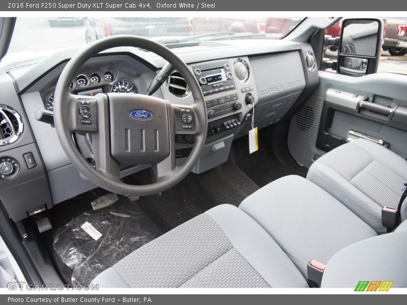Oxford White / Steel 2016 Ford F250 Super Duty XLT Super Cab 4x4