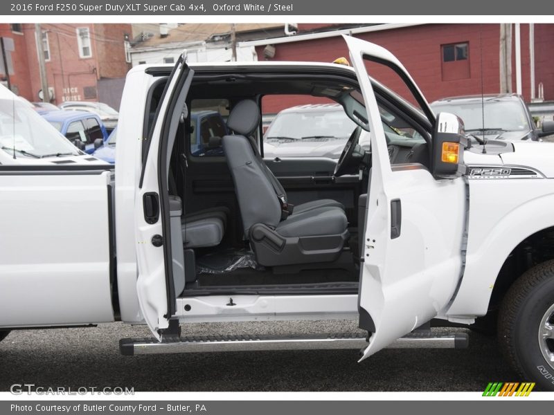 Oxford White / Steel 2016 Ford F250 Super Duty XLT Super Cab 4x4