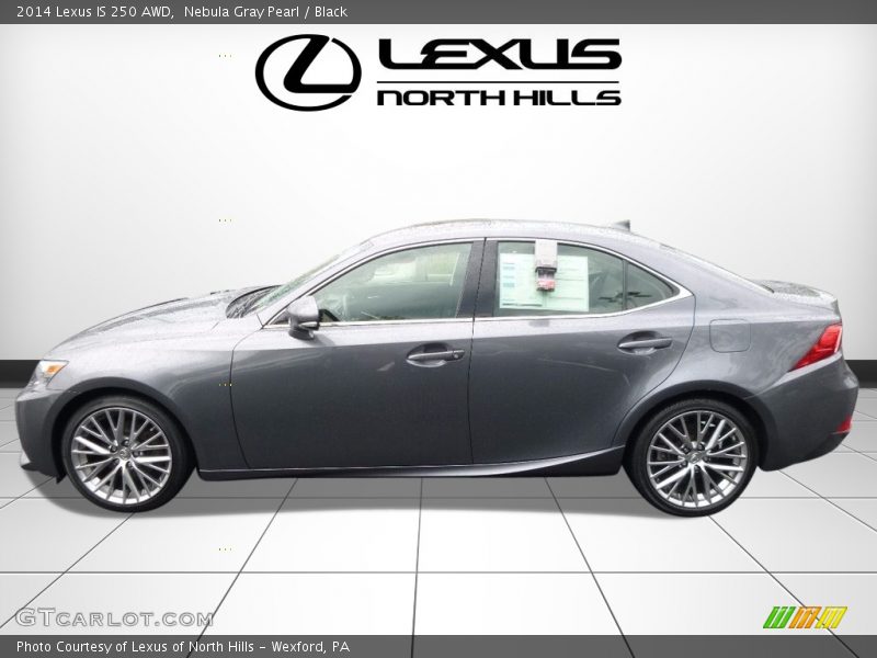 Nebula Gray Pearl / Black 2014 Lexus IS 250 AWD