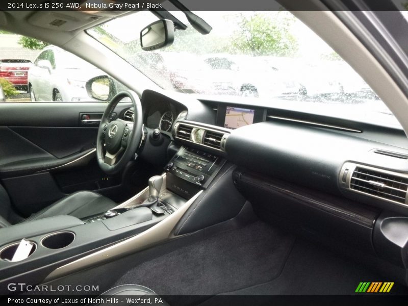 Nebula Gray Pearl / Black 2014 Lexus IS 250 AWD