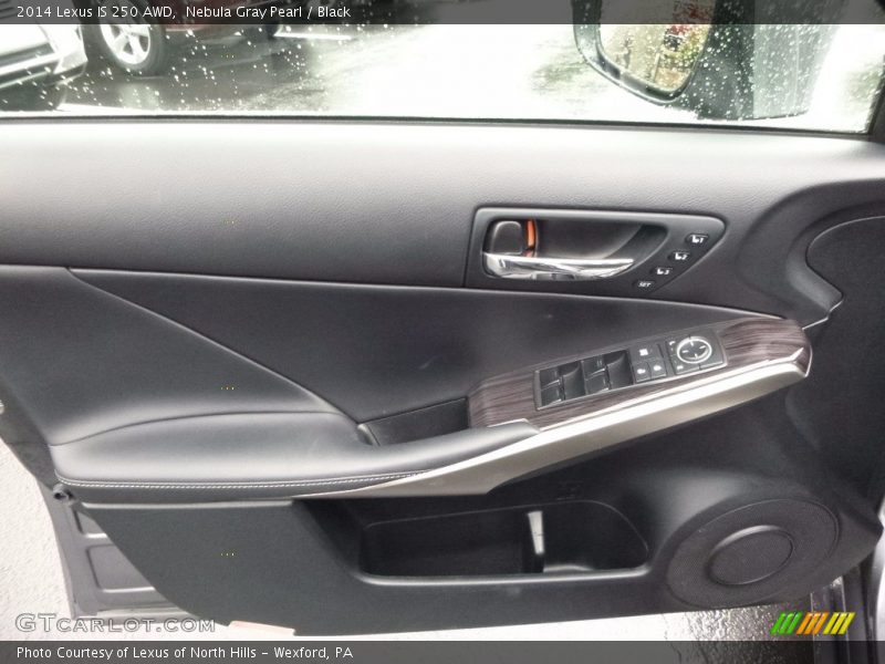 Nebula Gray Pearl / Black 2014 Lexus IS 250 AWD