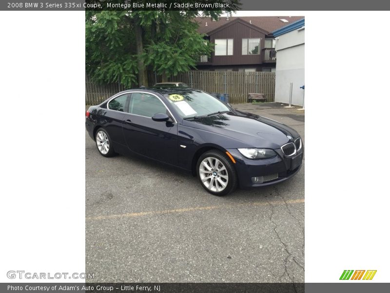 Montego Blue Metallic / Saddle Brown/Black 2008 BMW 3 Series 335xi Coupe