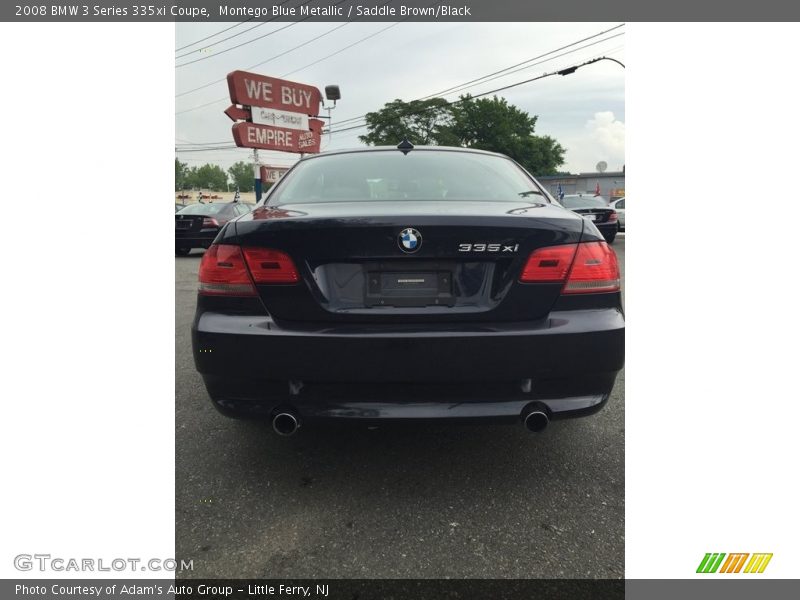 Montego Blue Metallic / Saddle Brown/Black 2008 BMW 3 Series 335xi Coupe