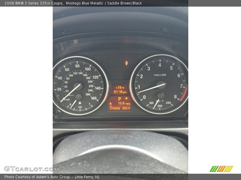 Montego Blue Metallic / Saddle Brown/Black 2008 BMW 3 Series 335xi Coupe