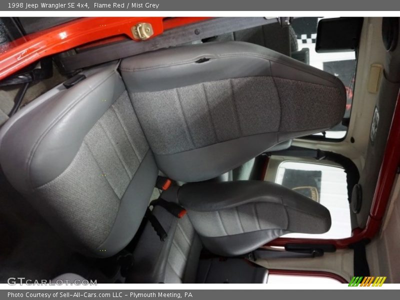 Flame Red / Mist Grey 1998 Jeep Wrangler SE 4x4